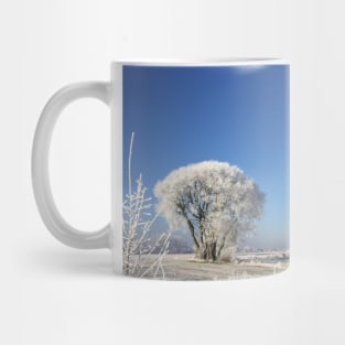 Winter landscape with trees Mug